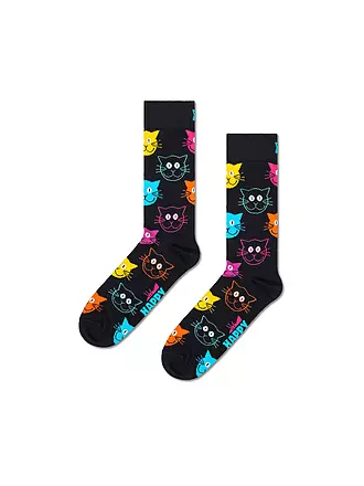 HAPPY SOCKS | Herren Socken CAT black | 